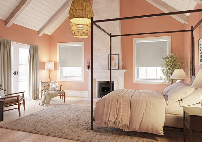 Irregular Tiles, Oatmeal - Twist&Fit Roller Blind - Image 7
